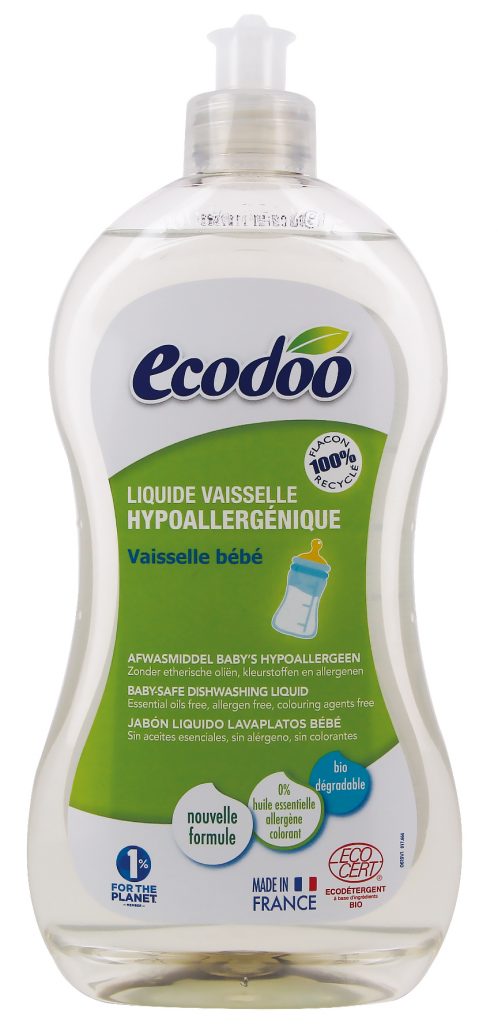 Liquide vaisselle Bébé Hypoallergénique Bio - 500 ml - ecodoo