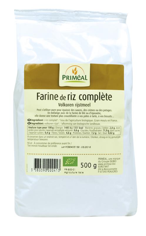 Farine de riz complet bio - 500 g - BIO VILLAGE