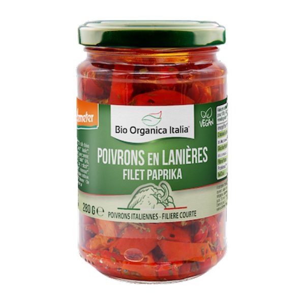 Bio Organica Poivrons en Lanières 280G