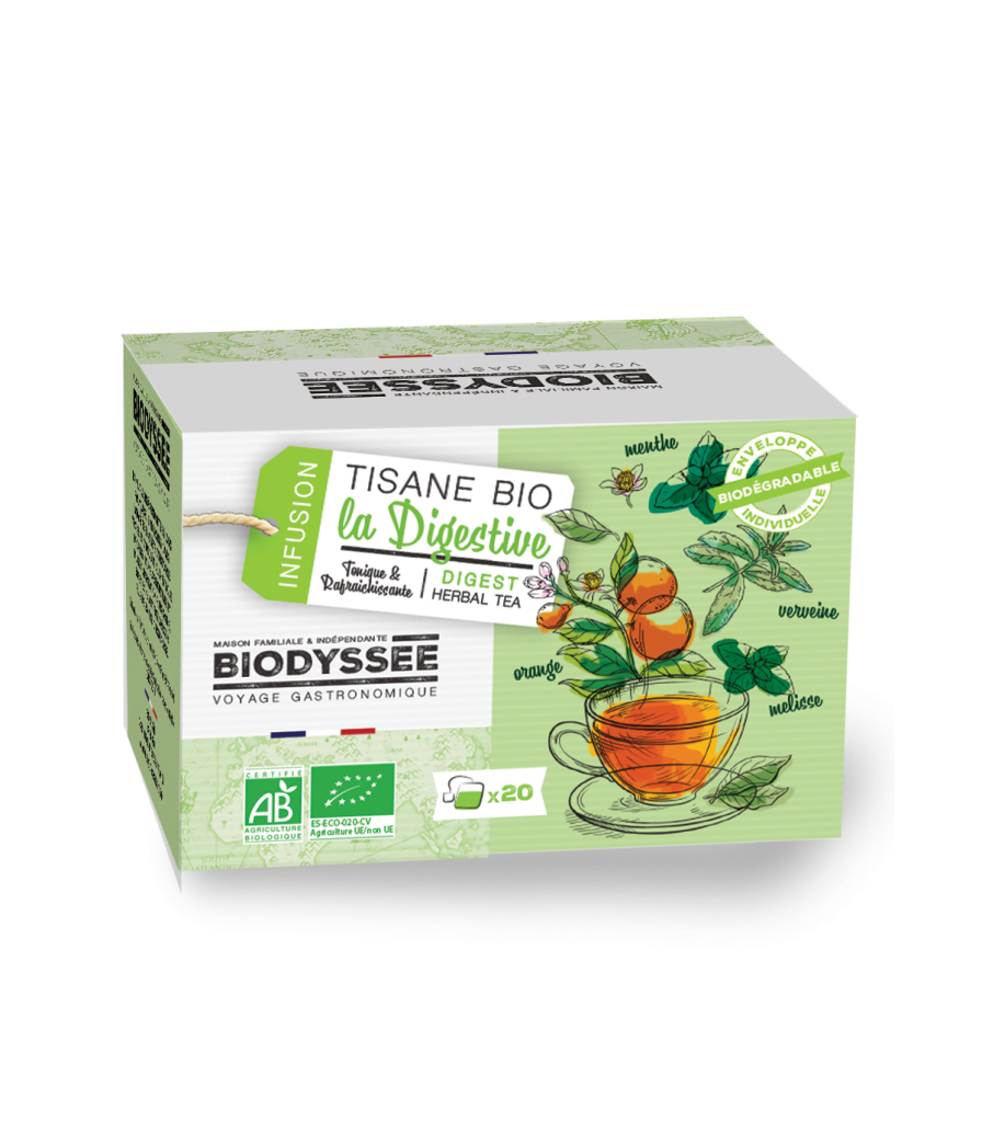 Tisane bio Digest'plus - digestion, confort digestif - Agriculture France