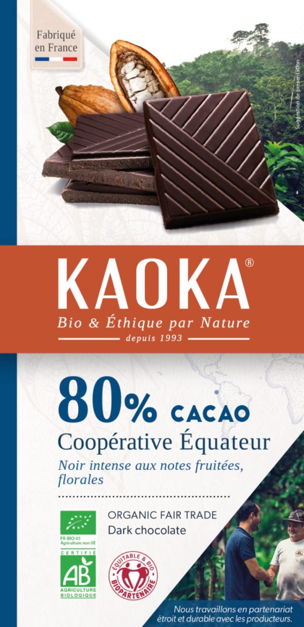 Kaoka Noir 80% Cacao Ecuador 100G