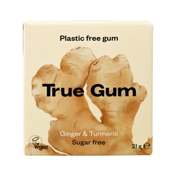 True Gum Gingembre Curcuma sans Sucre 21G