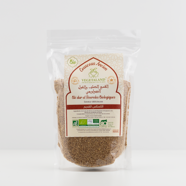 Vegetaland Couscous Ancien de Blé Dur et Fèverole 500G