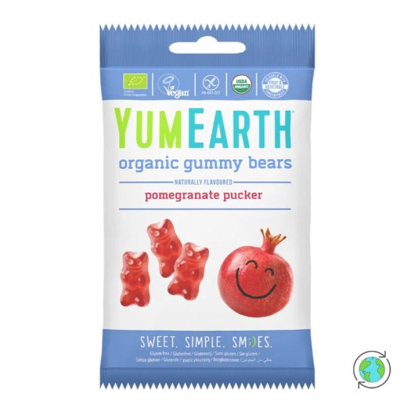 Yum Earth Oursons Grenade sans Gluten 50G